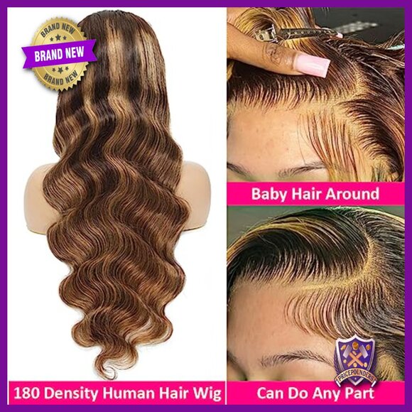 13x4 HD Lace Front Wig Human Hair Glueless Body Wave 22 Inch main image 4